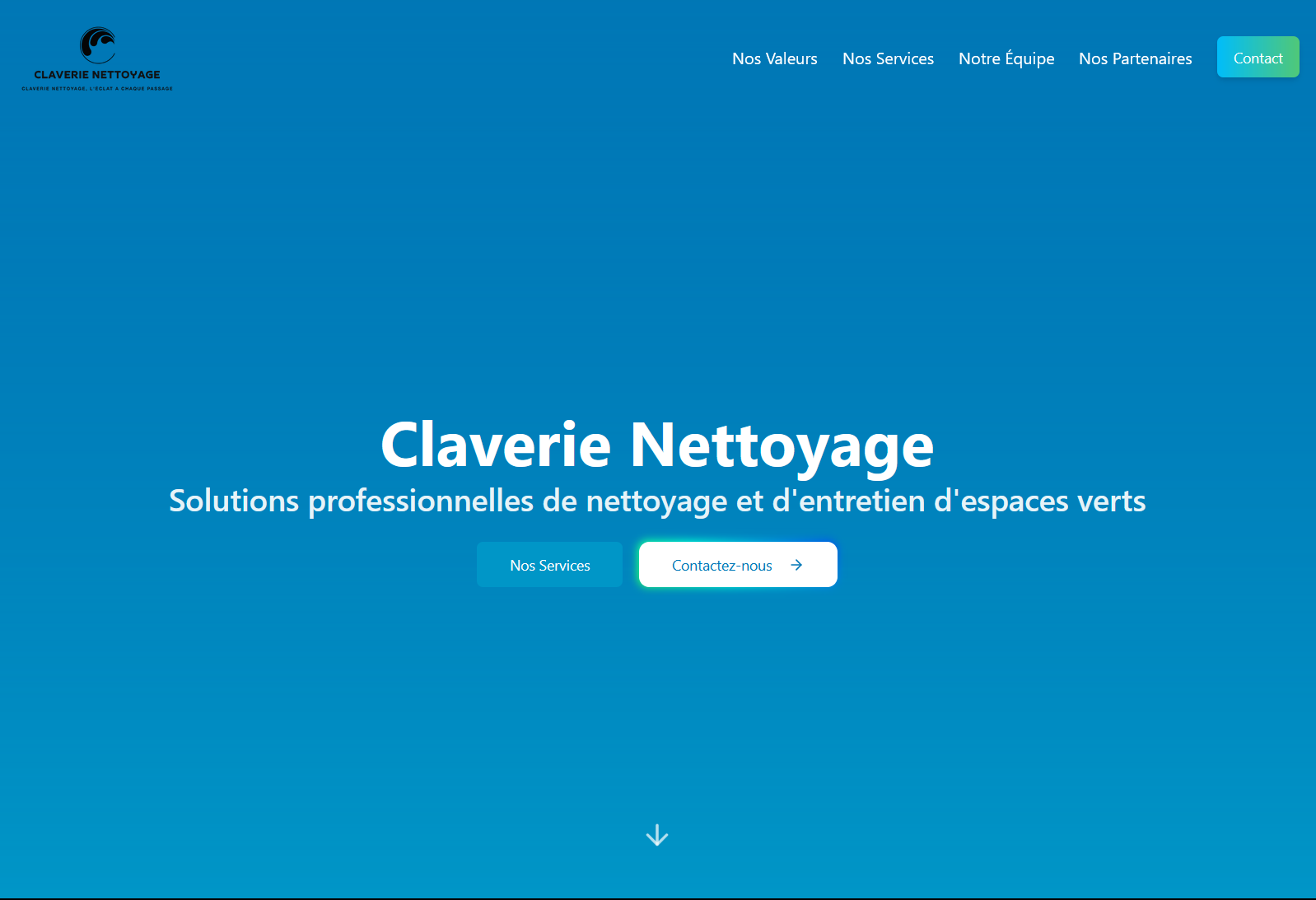 Mise en oeuvre du site (claverie-nettoyage.nc)